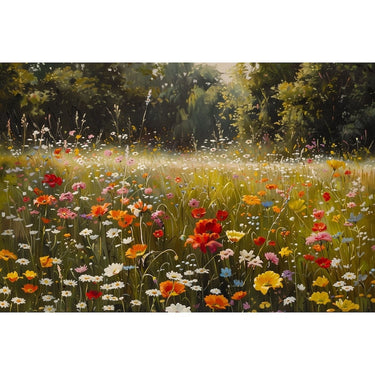Wild Flower Field Canvas